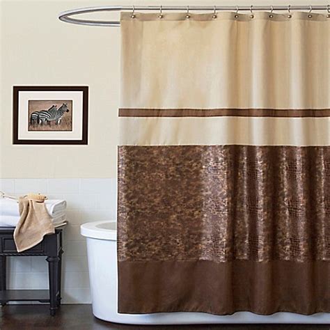 shower curtain brown and white|brown shower curtain with valance.